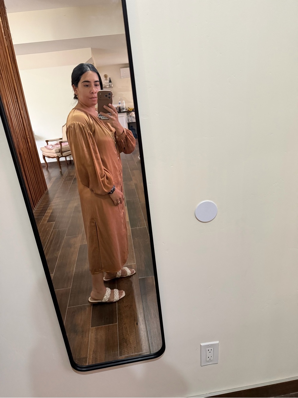 NWT Sancia Hannare Button-Front Midi Dress - Picture 3 of 11